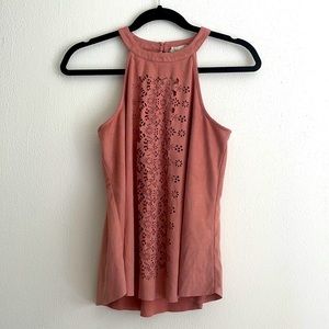Altar’d State Souris Suede Soft Halter Tank Top Blouse Size Small